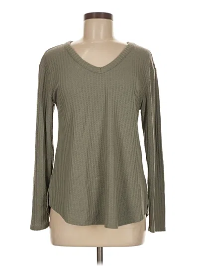 Pre-owned Chaser Long Sleeve T-shirt In Green