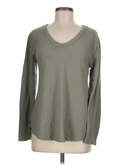 Pre-owned Chaser Long Sleeve T-shirt In Green