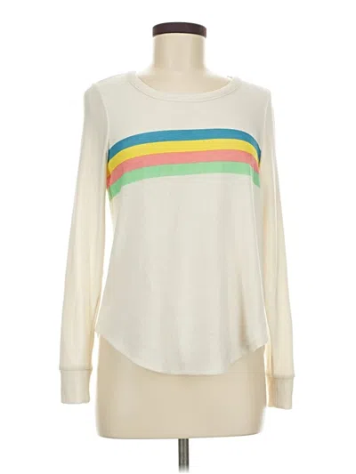 Pre-owned Chaser Long Sleeve T-shirt In Ivory