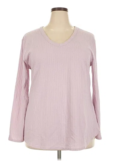 Pre-owned Chaser Long Sleeve T-shirt In Pink