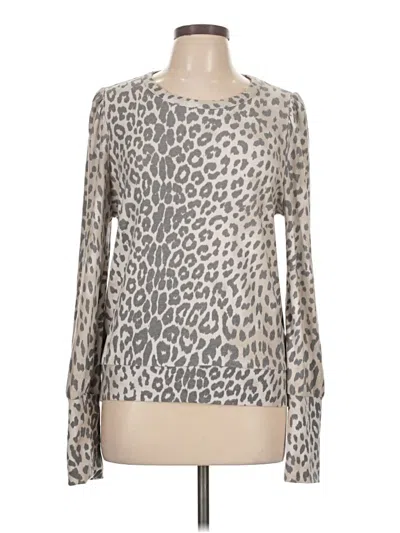 Pre-owned Chaser Long Sleeve T-shirt In Silver