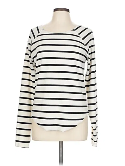 Pre-owned Chaser Long Sleeve T-shirt In White