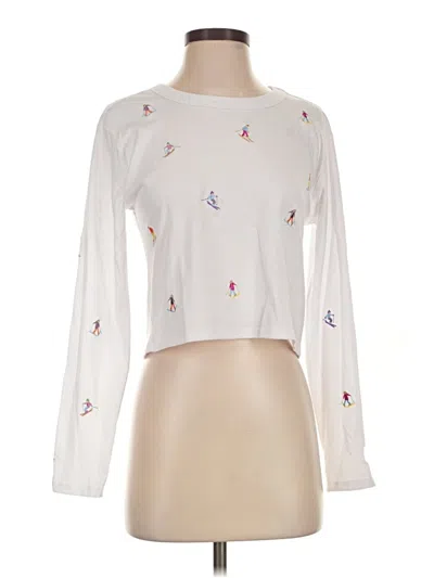 Pre-owned Chaser Long Sleeve T-shirt In White