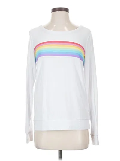 Pre-owned Chaser Long Sleeve T-shirt In White