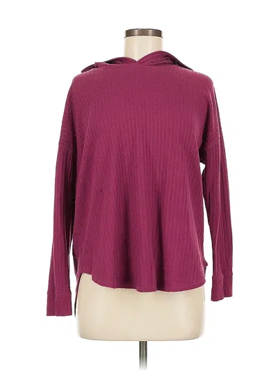 Pre-owned Chaser Long Sleeve Turtleneck In Burgundy