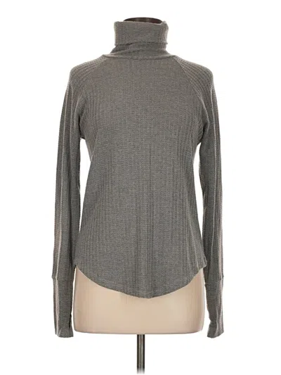 Pre-owned Chaser Long Sleeve Turtleneck In Gray