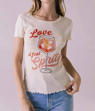 Chaser Love At First Spritz Tee In Starry White In Neutral