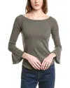 Chaser Love Rib Off Shoulder Raglan Top In Multi