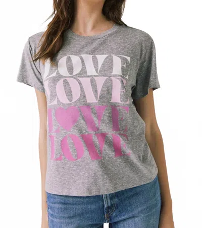Chaser Love Short Sleeve Tee In Grey In Gray
