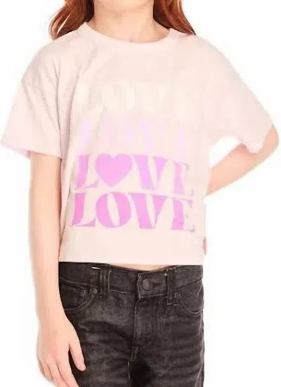 Chaser Kids' Love Tee In Lavender/ Pink In Multi