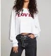 Chaser Lover Graphic Long Sleeve Top In White In White