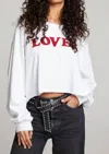 Chaser Lover Graphic Long Sleeve Top In White In White