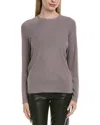 Chaser Lurex Rib Knit Cosmo Pullover In Gray