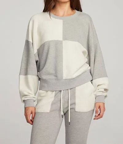 Chaser Marie Pullover In Heather Grey