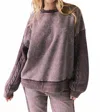 Chaser Maritime Long Sleeve Pullover In Fig In Brown