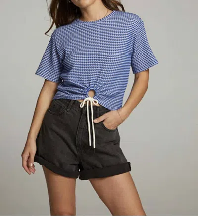 Chaser Miracle Short Sleeve Top In Cobalt Blue