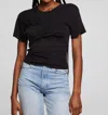 Chaser Model Round Tee Top In Black In Black