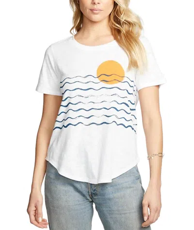 Chaser Modern Sunset Gauze Jersey Tee In White