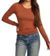 Chaser Moonlight Long Sleeve Tee In Whiskey In Multi