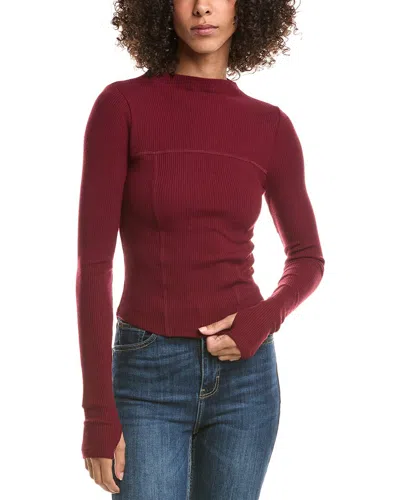 Chaser Nahall Top In Burgundy