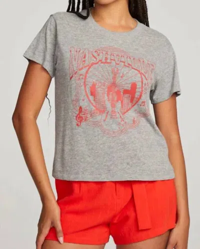 Chaser Nashville Tee In Streaky Grey In Gray