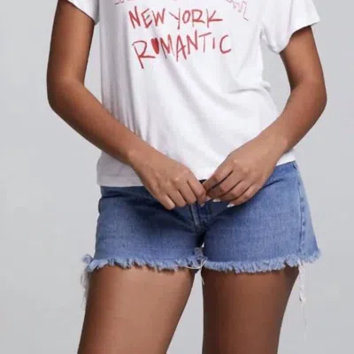 Chaser New York Romantic Crew Tee In Blue