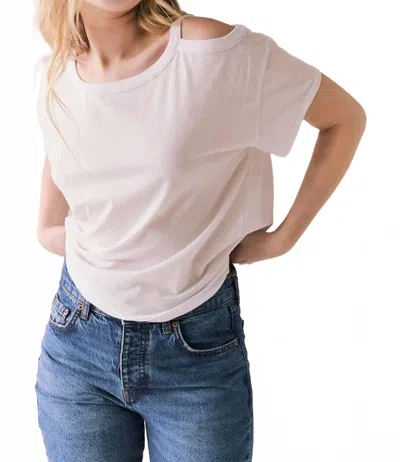 Chaser Northridge Short Sleeve Tee In White In Neutral