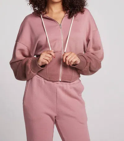 Chaser Olympic Hoodie In Mauve Rose In Multi