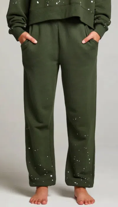 Chaser Ombré Sweatpants Splatter Paint In Forest Night In Multi