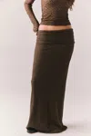 Chaser Pamelaa Maxi Skirt In Espresso In Brown
