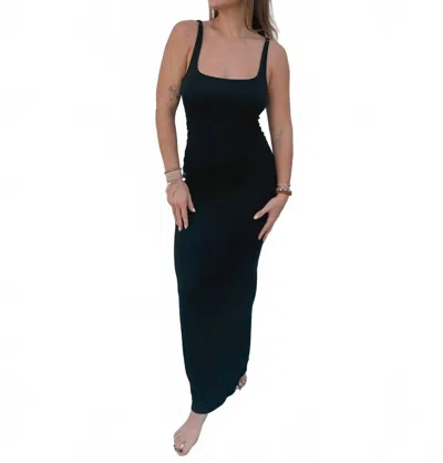 Chaser Panther Maxi Dress In Black