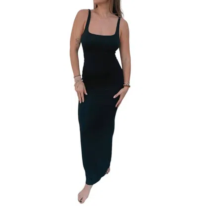 Chaser Panther Maxi Dress In True Black