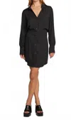 Chaser Paxton Mini Dress In Licorice In Black