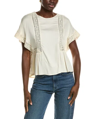 Chaser Petal Top In White