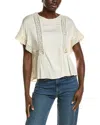 Chaser Petal Top In White