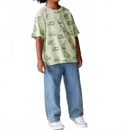 Chaser Kids' Plankton Construction Time Jersey Tee In Green