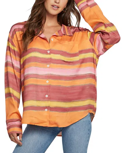 Chaser Pocket Button-down Shirt In Orange