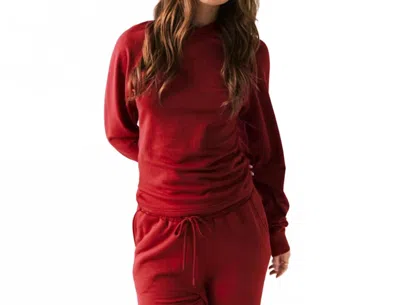 Chaser Providence Hoodie In Carmine Red