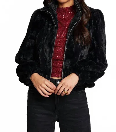 Chaser Puff Sleeve Jacket In Licorice In Multi
