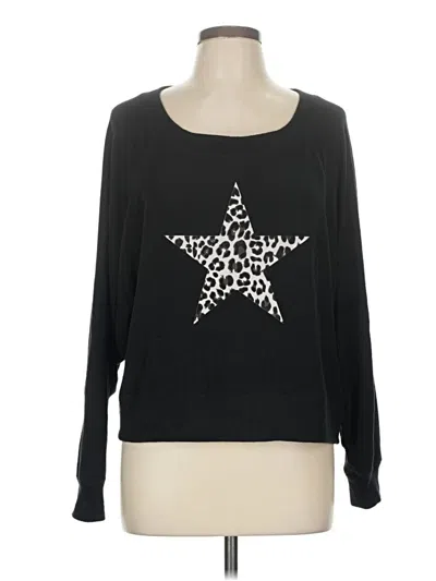 Pre-owned Chaser Pullover Sweater In Black