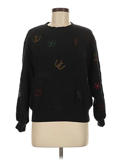Pre-owned Chaser Pullover Sweater In Black