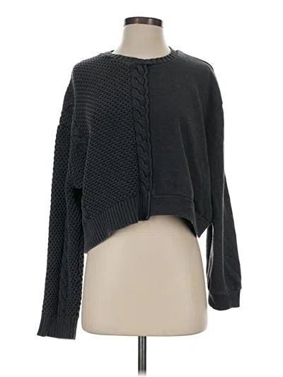 Pre-owned Chaser Pullover Sweater In Black