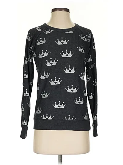 Pre-owned Chaser Pullover Sweater In Black