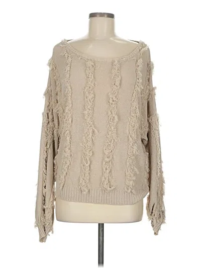 Pre-owned Chaser Pullover Sweater In Brown