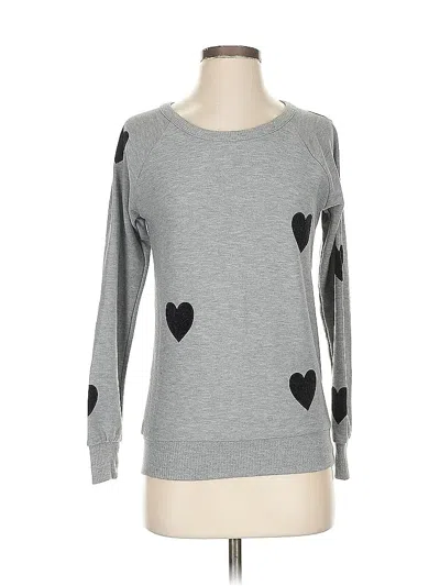 Pre-owned Chaser Pullover Sweater In Gray