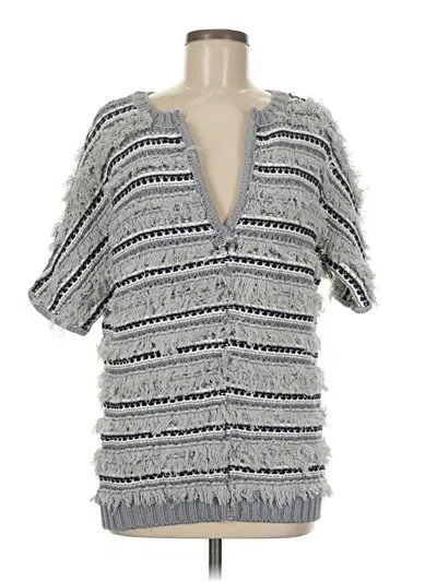 Pre-owned Chaser Pullover Sweater In Gray