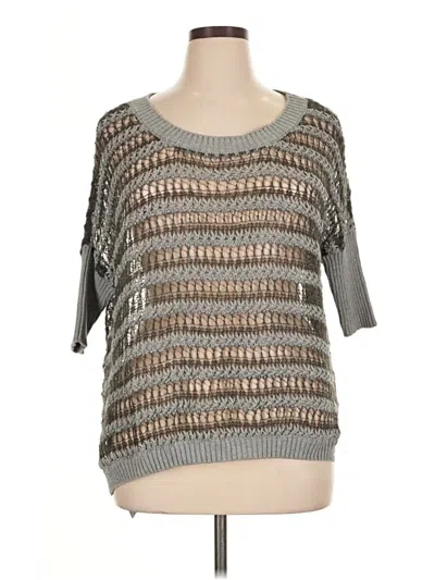 Pre-owned Chaser Pullover Sweater In Gray