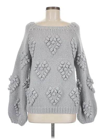 Pre-owned Chaser Pullover Sweater In Gray