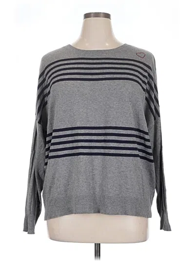 Pre-owned Chaser Pullover Sweater In Gray
