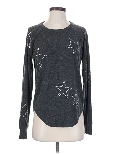 Pre-owned Chaser Pullover Sweater In Gray